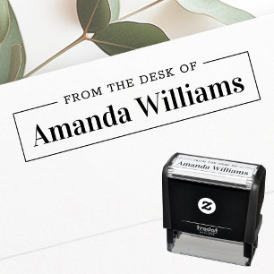Elegant simple from the desk of self-inking stamp