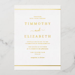 Elegant Simple Gold Wedding