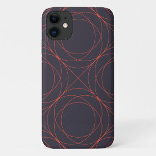 Elegant, simple, lively, modern line pattern art iPhone 11 case