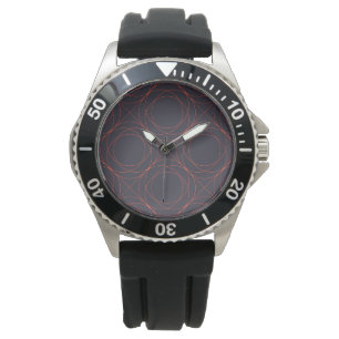 Elegant, simple, lively, modern line pattern art watch