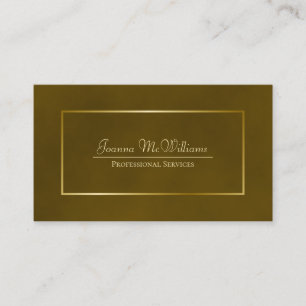 Elegant Simple Marbled Gold Professional Business Card