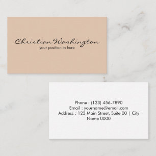 Elegant Simple Minimalist Aesthetic Soft Modern  Business Card