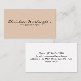 Elegant Simple Minimalist Aesthetic Soft Modern Business Card