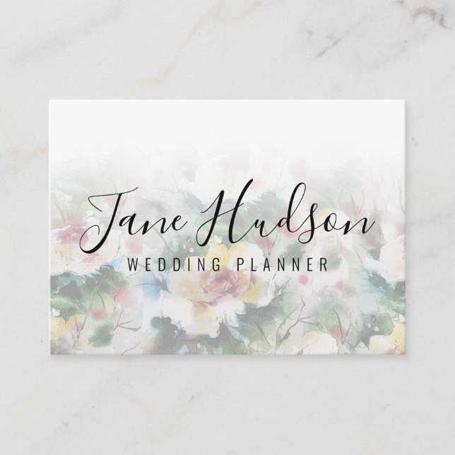 Elegant Simple Minimalist Editable Business Card (Front)