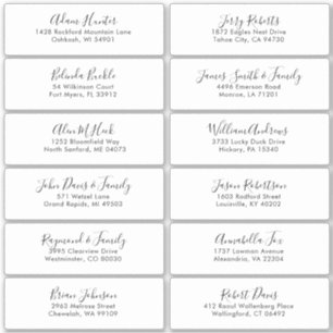 Elegant Simple Minimalist Modern Address Label