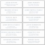 Elegant Simple Minimalist Modern Address Label<br><div class="desc">Easy to personalize,  names and addresses / individual wedding shipping address label stickers for guests.</div>