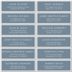 Elegant Simple Minimalist Modern Address Label