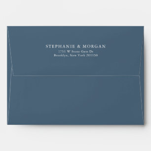 Elegant Simple Minimalist Modern Wedding Envelope