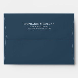 Elegant Simple Minimalist Modern Wedding  Envelope