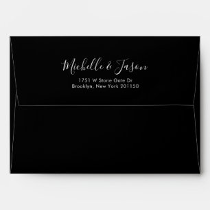 Elegant Simple Minimalist Modern Wedding  Envelope