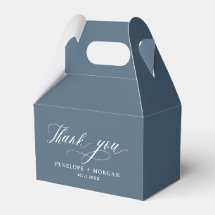 Elegant Simple Minimalist Modern Wedding  Favor Box