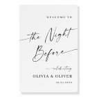 Elegant Simple Minimalist Welcome Rehearsal Dinner