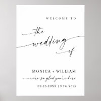 Elegant Simple Minimalist Welcome Wedding