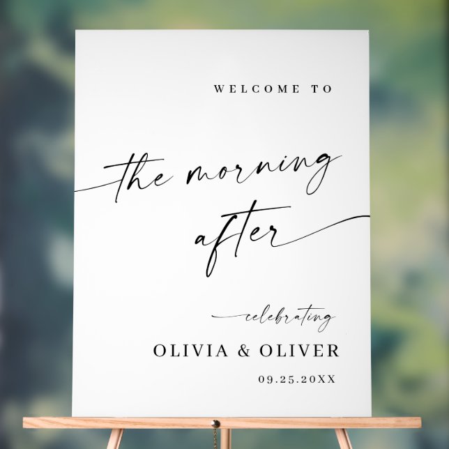 Élégant Simple Minimaliste Accueil Adieu Brunch (Neutre)