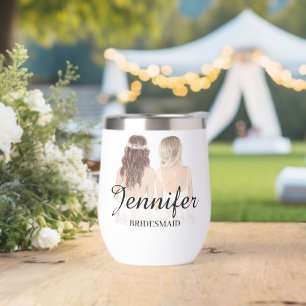 elegant simple modern bridesmaid Personalized