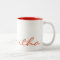 elegant simple modern chic trendy monogram orange