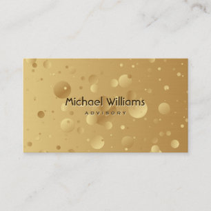 ELEGANT SIMPLE MODERN GOLD METAL BUSINESS CARD