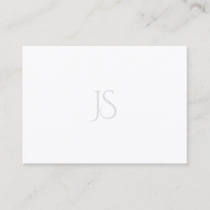 Elegant Simple Modern Minimalist Monogram Template Business Card