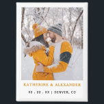 Elegant Simple Modern Photo Wedding Save The Date  Magnet<br><div class="desc">Elegant Simple Modern Photo Wedding Save The Date magnet. Minimalist wedding save the date magnet editable template,  easy to personalized with your photo ,  names and wedding destination info. This makes a nice keepsake or wedding favour also.</div>