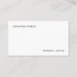 Elegant Simple Modern Template Personalized Business Card