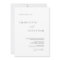 Elegant Simple Modern White Wedding