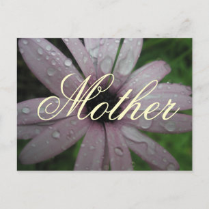 Elegant Simple Mother Flower Postcard