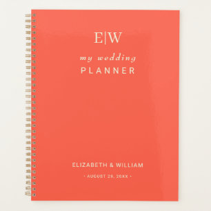 Elegant Simple Neon Flare with Monogram Wedding Planner