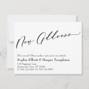 Elegant, Simple New Address Announcement