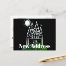 Elegant Simple New Home Address Announcement