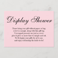 Elegant, Simple No Wrap Bridal Shower, Pink