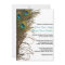Elegant Simple Peacock Feathers Wedding Invitation