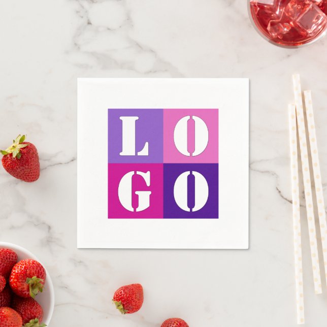 Elegant Simple Personalized Wedding Custom Idea  Napkin (Insitu)