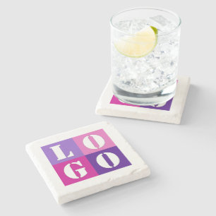 Elegant Simple Personalized Wedding Custom Idea Stone Coaster