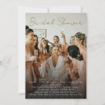 Elegant Simple Photo Bridal Shower  Invitation<br><div class="desc">Elegant Simple Photo Bridal Shower Invitation</div>