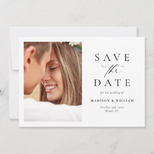 Elegant Simple Photo Save The Date