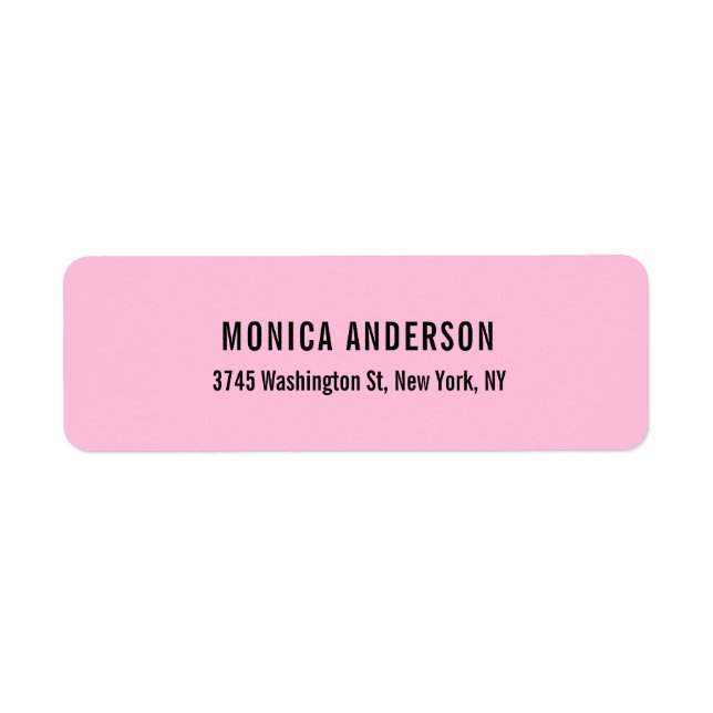 Elegant Simple Pink Unique Original Professional (Front)