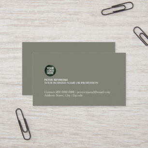 Elegant Simple Professional Business Logo  Card