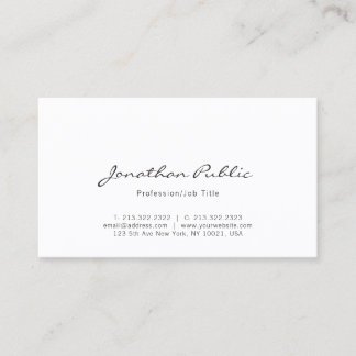 Elegant Simple Professional Modern Minimalist Cool Business Card