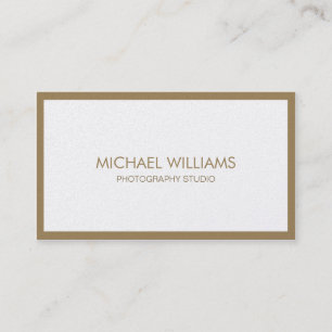 Elegant simple professional profession metal business card