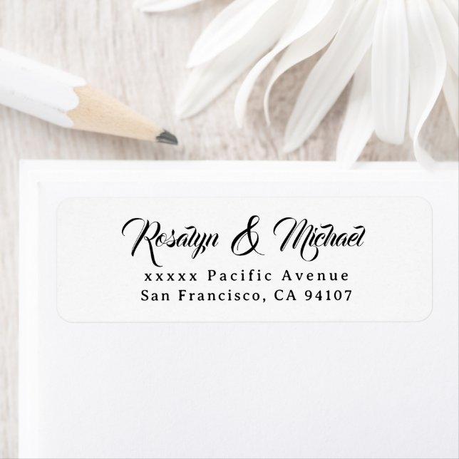 Elegant Simple Return Address Labels (Insitu)
