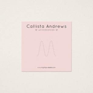 Élégant simple rose Coeurs Noirs Écran