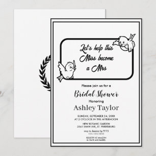 Elegant simple script girly stylish Bridal Shower Invitation