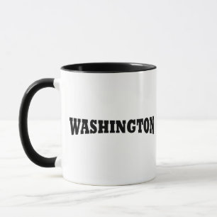 Elegant Simple Script Washington DC Mug