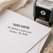 Elegant Simple Script Wedding Return Addres