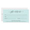 Elegant Simple Spa Teal Turquoise Gift Certificate