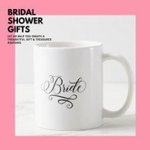 Elegant Simple Stylish Black Calligraphy Bride