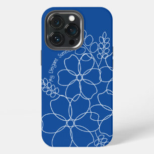 Elegant simple summer flowers pattern iPhone 13 pro case