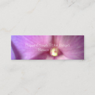 Elegant & Simple T-Shirt Design's Mini Business Ca Card