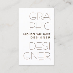 Elegant Simple Target Professional Graphical Business Card