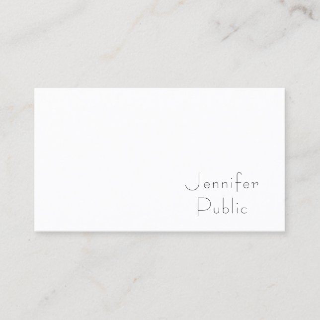 Elegant Simple Template Modern Professional Business Card (Front)
